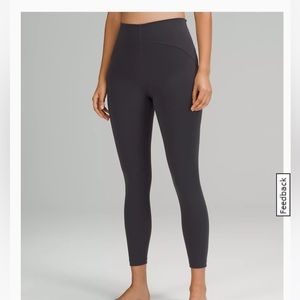 Lululemon InStill High-Rise Tight 25" black Granite size 4